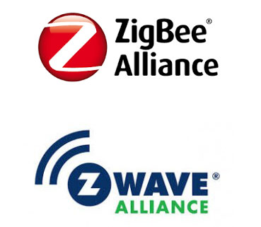 Zigbee Alliance and Z-Wave Alliance Logos